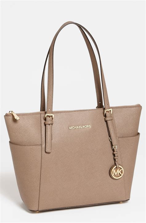 michael kors jet set travel beige|michael kors designer tote jetset.